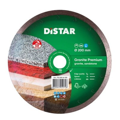 Алмазний диск DiStar 1A1R 200x1,8x10x25,4 Granite Premium 11320061015 фото