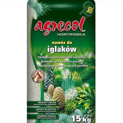 Добриво Agrecol для хвойних рослин 15 кг 633 фото