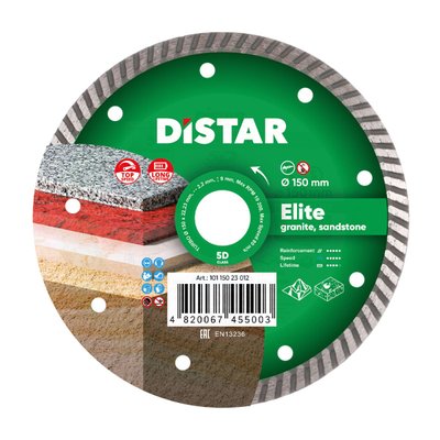 Алмазний диск DiStar Turbo 150x2, 2x9x22, 23 Elite 10115023012 фото