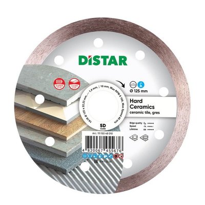 Алмазний диск DiStar 1A1R 125x1,4/1,0x10x22,23 Hard ceramics 11115048010 фото