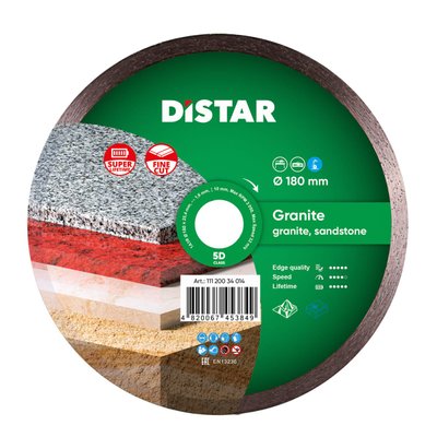 Алмазний диск DiStar 1A1A1R 180x1,4x8,5x25,4 Granite 11120034014 фото