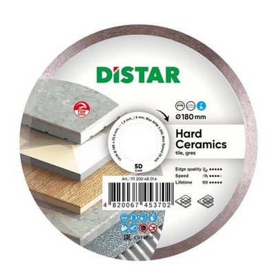 Алмазний диск DiStar 1A1R 180x1,4/1,0x8,5x25,4 Hard ceramics 11120048014 фото